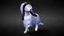 Yureon hair, dog, pokemon, fur, type, eevee, eeveelution, yurei, saluki, ghost, black, yureon