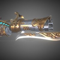 FAIRY SHOOTER steampunk, minigun, heavy, shooter, fairy, substancepainter, substance, weapon, maya, gameart, zbrush, fantasy, gun, magic