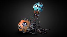 New Robot Delivery baking, gaming, machinery, robotics, robotic, gamedev, allegorithmic, blender3dmodel, substance3d, modeling, texturing, texture, lowpoly, blender3d, gameart, substance-painter, model, gameasset, gamemodel, gamecharacter, student, robot, highpoly