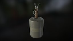 Bouncing Betty Mine grenade, mine, fps, unreal, bouncing, ue4, vertcandy, bouncingbetty, fpsgrenade, fpsmine, substancepainter, maya, unity
