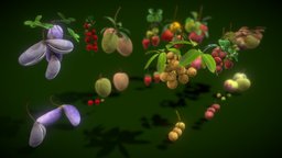 Collection Fruit Path 3 fruit, prop, collection, vegetation, asset