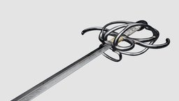 Rapier of D. João de Mascarenhas portugal, medieval, reconstruction, rapier, virtualarchaeology, weapon, archaeology, sword