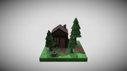 Mushroom Forest forest, mushroom, house