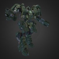 Senovis mech, fat, giant, jungle, clunky, robot