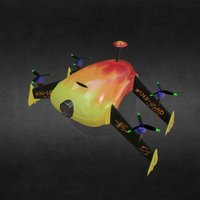 Tilt-Wing Quad drone, quadcopter, winged, remote-controlled