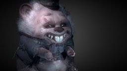 The Rat hair, rat, mouse, demon, teeth, hamster, charactermodel, character, creature, monster, characterdesign, skin, horror