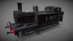 Jinty Steam locomotive train, rail, locomotive, set, british, way, thomas, goods, rolling, loco, stock, tank, engine, 0-6-0, jinty, steam