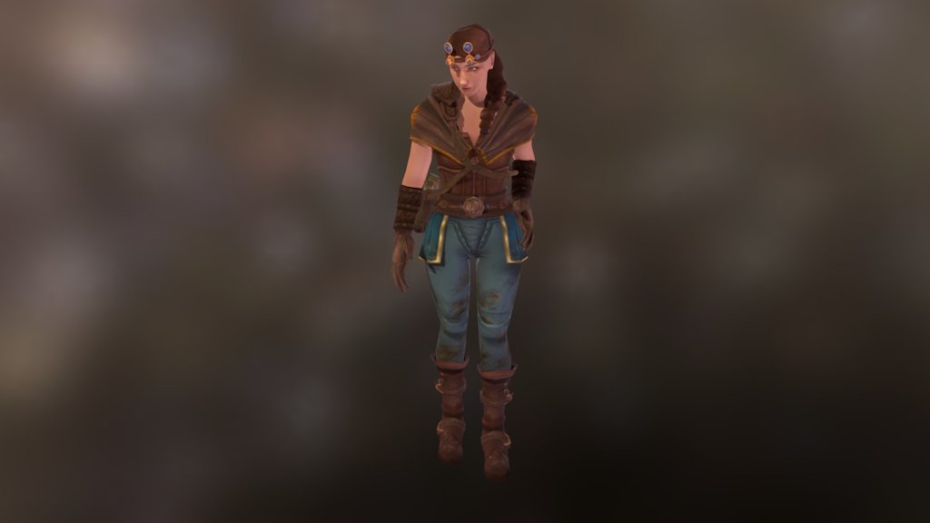 Dont touch me - Astronomer Character - 3D model by fadewalker 3d model