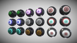 Eyeballs Anime Cartoon Robot Eyes 4k Textures eye, cute, good, new, eyes, kawaii, eyeballs, cc0, freemodel, supercute, cuteeyes, cartoon, free, stylized, anime, noai, eyesballs