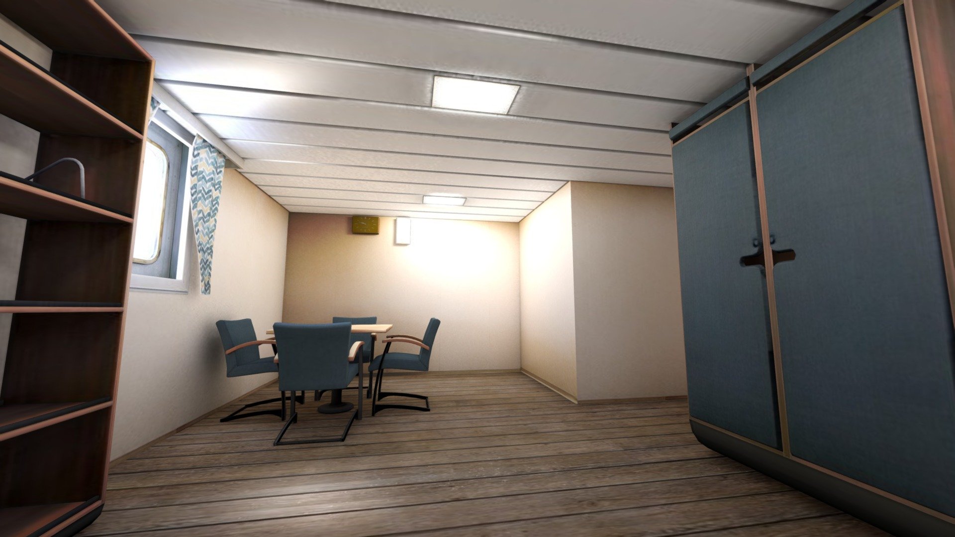 Ship cabin 3d model