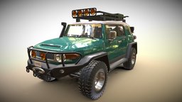 Toyota FJ cruiser Offroad automobile, cross, suv, drive, hunter, rally, cruiser, hunting, suspension, obj, automotive, offroad, toyota, fbx, chassis, auto, mobilegame, unrealengine, ue, fj, unity, asset, blender, vehicle, car