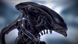 The Gigers Chair alien, hrgiger, giger, science-fiction, chair