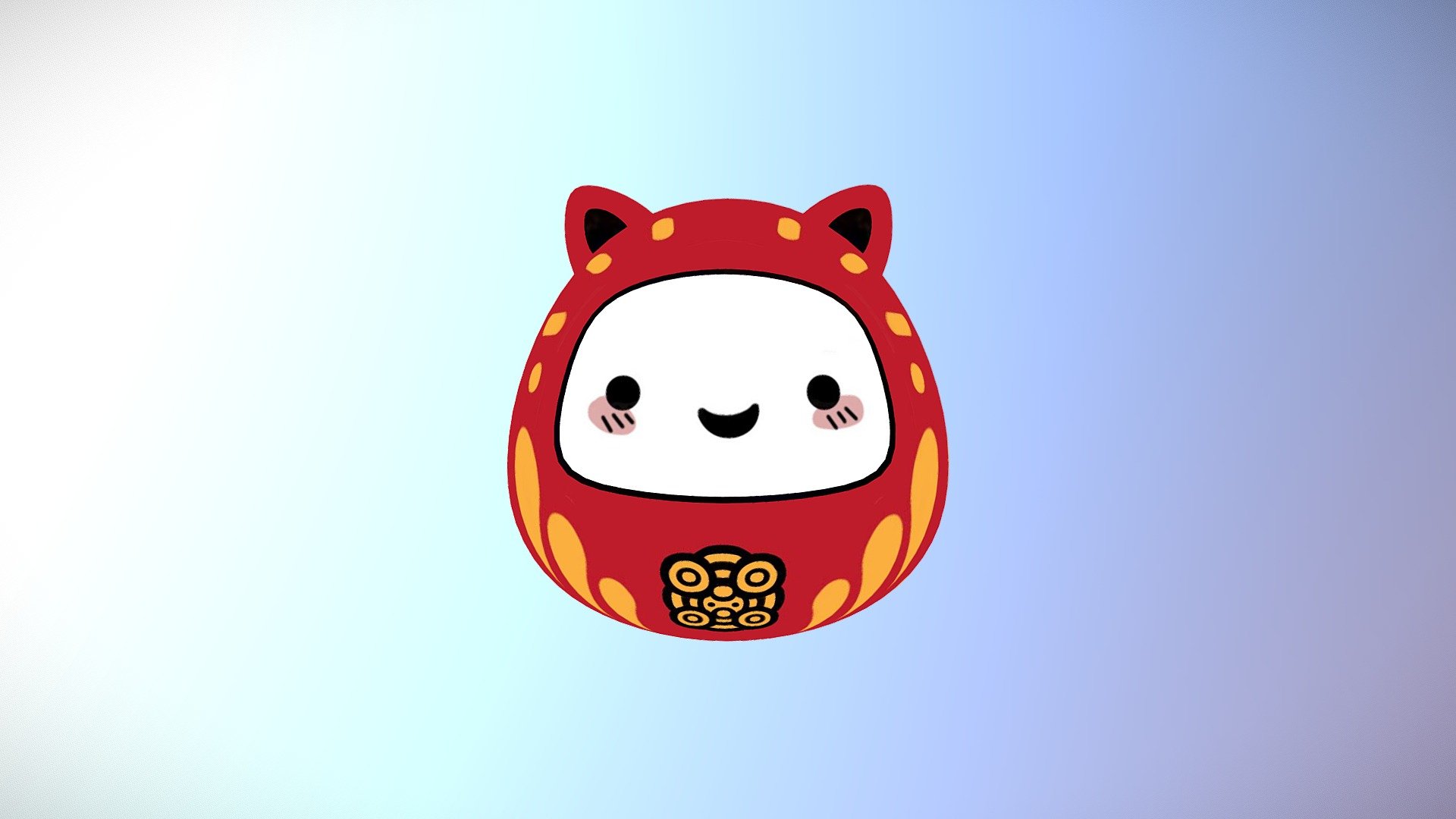 Daruma Doll - 3D model by vitascky 3d model