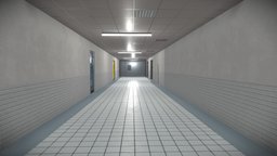 Hospital corridor scene, assets, medieval, unreal, creepy, vr, hospital, props, corridor, unrealengine, props-assets, environment-game, corridors, hospital-equipment, pbr, lowpoly, gameasset, modular, environment