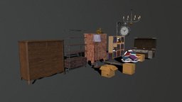 Horror Props Pack diffuse, prop, unreal, low-res, game-art, vidoe, props, game-ready, terror, game-asset, furnitures, game-model, low-poly-model, low-poly-art, game-assests, low_poly, unity, low-poly, game, lowpoly, gameart, low, gameasset, house, horror