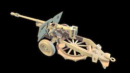 British WWII 17-25 Pounder ATG 28mm wargames british, wwii, artillery, scale, uk, 3dprinting, antitank, 28mm, wargames, atg, gun
