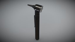 Otoscope instrument, device, doctor, ent, probe, ear, tool, medicine, pbr-shader, otolaryngology, medical, otoscope