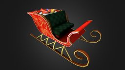 Santa Claus Sleigh winter, santa, xmas, christmas, holiday, sleigh, clause