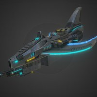 Space Ship object, airplane, fighter, spacecraft, boss, alien, scifi, plane, space, spaceship