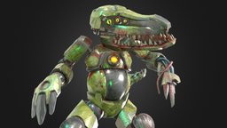 Croc Case 2 case, 2, fnaf, fivenightsatfreddys, animatronic, fnaffangame, cocodrile, animal, horror, fnaffanmodel, case_animatronics, case_animatronic_2