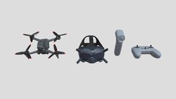 DJI_FPV_Combo d, goggles, drone, c, m, v2, g, remote, vr, f, fpv, v, controller, motion, 2, dji, combo, dji_fpv_combo