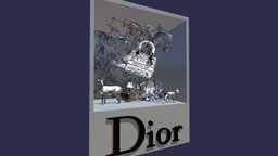 DIOR WINDOW DISPLAY luxury, fashion, retail, dior, storefront, visualmerchandising, retaildesign, escaparate, windowdisplay