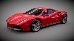Ferrari 488 Gtb restyled racing car automobile, ferrari, transportation, b3d, sports, automotive, autos, blender-3d, sports_car, blender3dmodel, racers, ferrari488gtb, concept_car, racingcars, blender, vehicle, blender3d, racing, car, 3dmodel, race
