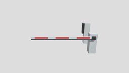boom barrier 48 AM218 Archmodel other, underground, garage, architectural, barrier, elements, boom, props, parking, lot, 3d, model, street