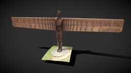 Angel of the North scanning, angel, north, england, uk, the, dji, rtk, united-kingdom, m300, gateshead, ruas, photogrammetry, 3d, sculpture, of, zenmusep1