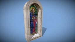 Churchs  window monument, window, jesus, statue, stainedglass, glass, church