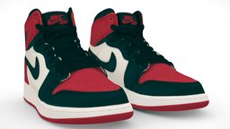 Nike Air Jordan 1 mid Bred Toe one, people, urban, secondlife, ar, shoes, imvu, sl, nike, trainer, footwear, tactical, sneaker, adidas, yeezy, sims, jordan, streetwear, shoescan, nft, air, 1