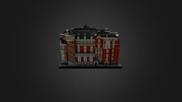 3D Printable Church Commissioners Office London london, shapeways, ittyblox, 3dprint