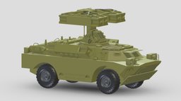 9K31 Strela-1 ( SA-9 Gaskin ) missile, soviet, defense, russian, sam, launcher, defence, amphibious, brdm, anti-aircraft, strela, weapon, 3d, military, 1, brdm-2, sa-9, gaskin, 9k31, strela-1