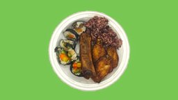 LUNCH — RIBS, FRIED CHICKEN, SUSHI food, lunch, recap360, insidesketchfab, photogrammetry, scan