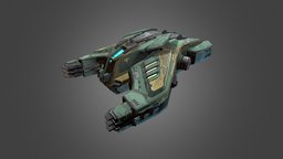 SF Bomber-CR3 spacecraft, space