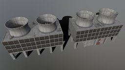 Industrial Cooling Towers tower, cooler, industry, cooling, industrial