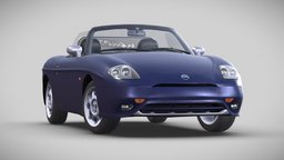 Fiat Barchetta "Naxos", 2001 convertible, fiat, italy, sportscar, vehicledesign, cabriolet, vehicle, blender3d, car, andreas-zapatinas