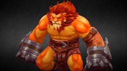 Llionus Maximus. (Timur Shevtsov OC) videogames, pbr-texturing, substancepainter, maya, character, photoshop, lowpoly