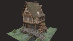 Larose_Jonathan_TP1_Texture_Générique medieval, 17th-century, texture, stone, house, bridge