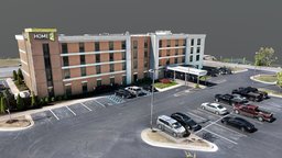 Home 2 Hotel room, hotel, obj, travel, pool, suite, motel, vacation, hilton, suites, metashape, agisoft, building, home2