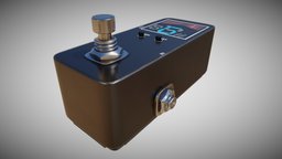 Guitar Tuning Pedal pedal, guitar, prop, photorealistic, realistic, tuner, game-ready, realistic-gameasset, musical-instrument, 4ktextures, baked-textures, 2ktextures, electronics-gadgets, game-ready-asset, pbr, lowpoly, materials-pbr-texturing, 1k-textures, ehx