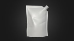 pouch bag 01 food, storage, product, white, packaging, bag, retail, package, jelly, sauce, pouch, spout, blank, packet, plastic