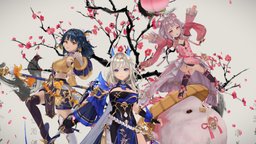 Liu Bei & Guan Yu & Zhang Fei girl