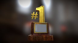 Trophy Number 1 trophy, golden, low-poly-model, cheap, first-place, low-poly-3d, low-poly, 1, gold, cheap-model, number-one, first-place-trophy, gold-trophy, cheap-3d-model, low-poly-trophy, number-one-trophy, trophy-number-one, gold-1, gold-one, hashtag-trophy