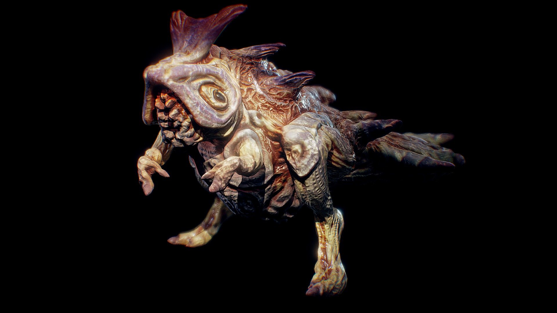 If you like my work and would like to download it, please hit the like button. Thank you!

The Deadeye Strider is often found in desolate and shadowy landscapes, favoring areas with minimal sunlight.

It has adapted to diverse environments, from eerie swamps to darkened forests.
Its most distinctive feature is the dead-eyed gaze that seems to lack any spark of vitality.
This elusive creature is primarily nocturnal, emerging from its hiding places under the cover of darkness. 

The Deadeye Strider moves with a deliberate and unsettling grace, silently scavenging and efficiently hunting for prey. Despite its lifeless demeanor, it possesses keen instincts for tracking and ambushing scavenged resources.


 - Deadeye Strider - Download Free 3D model by Allen Tseng (@alen60303) 3d model