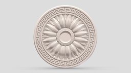Classic Ceiling Medallion 61 kit, room, exterior, element, ceiling, architectural, ornament, molding, cornice, classic, medallion, gothic, bash, decor, corbel, details, rosette, classical, kitbash, finishes, pilaster, cartouche, acanthus, 3d, design, house, home, decoration, interior, temple