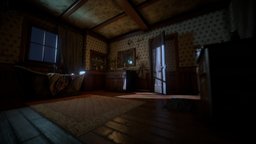 The Bathroom (Free) bathroom, abandoned, indie, vintage, worn, candle, walls, oldschool, bathtub, sponge, picture, oldhouse, abandoned-building, wallsection, abandoned-house, blender, blender3d, gameasset, free, interior, modular, gameready, wall, abadoned