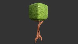 Stylized Tree tree, sculpt, autodesk, bark, nature, foilage, maya, zbrush, wood, stylized