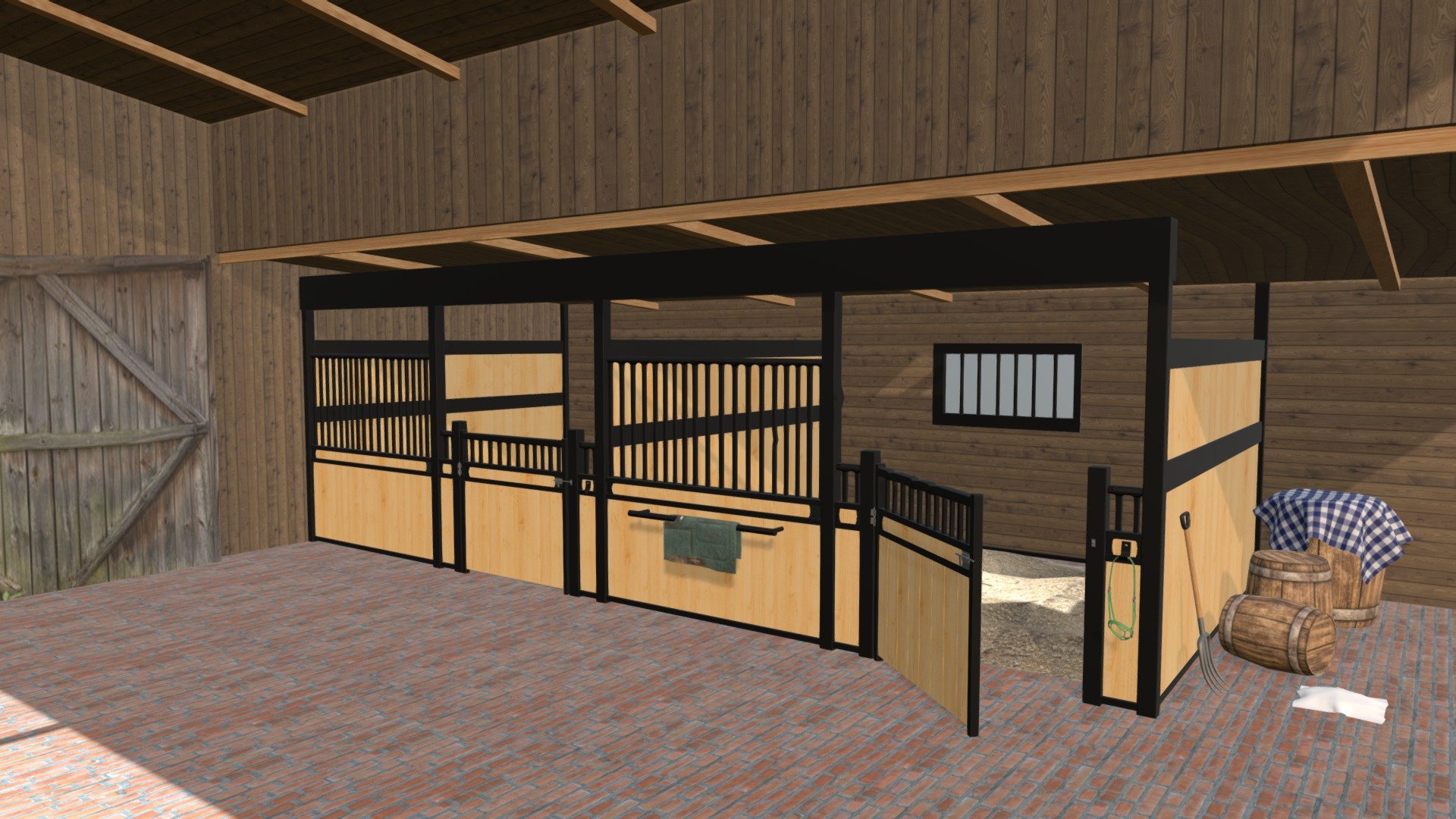 Horse Stall - 3D model by Amy K (@SuperSecretSteef) 3d model