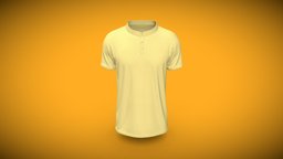 Band Collar Mens Polo T-shirt cloth, comfortable, top, tee, obj, band, vr, ar, collar, polo, t-shirt, virtualfashion, virtualcloth, clothdesign, clothmaking, virtualclothing, teeobj, textileclothing, teefbx, teegltf